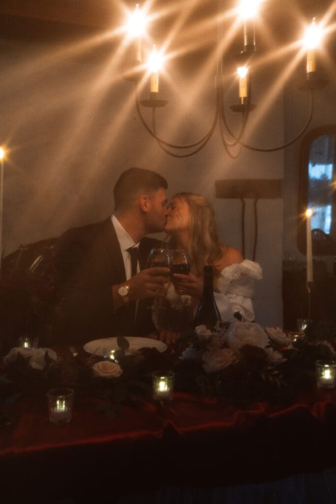 A Catskills winter elopements with Colton and Alexa while sharing a private vow exchange