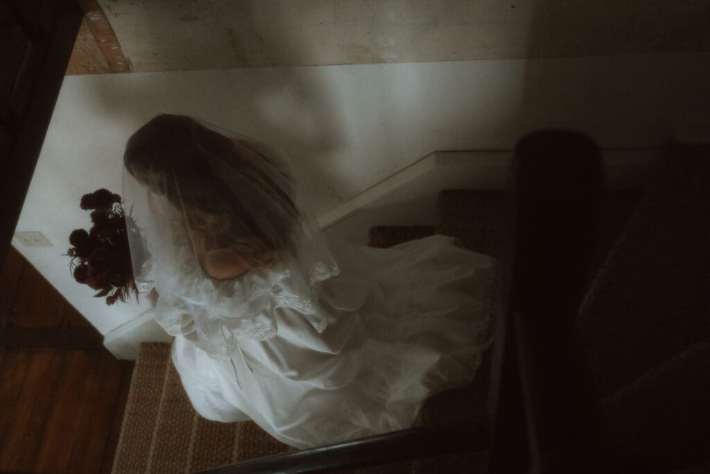 A Catskills winter elopements with Colton and Alexa while sharing a private vow exchange