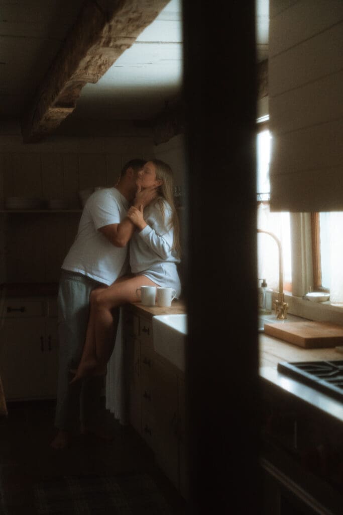 A Catskills winter elopements with Colton and Alexa while sharing a private vow exchange
