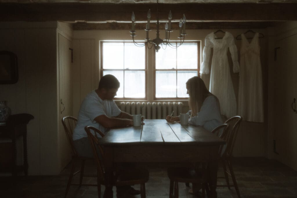 A Catskills winter elopements with Colton and Alexa while sharing a private vow exchange