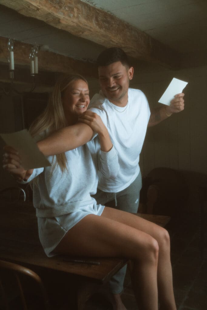 A Catskills winter elopements with Colton and Alexa while sharing a private vow exchange