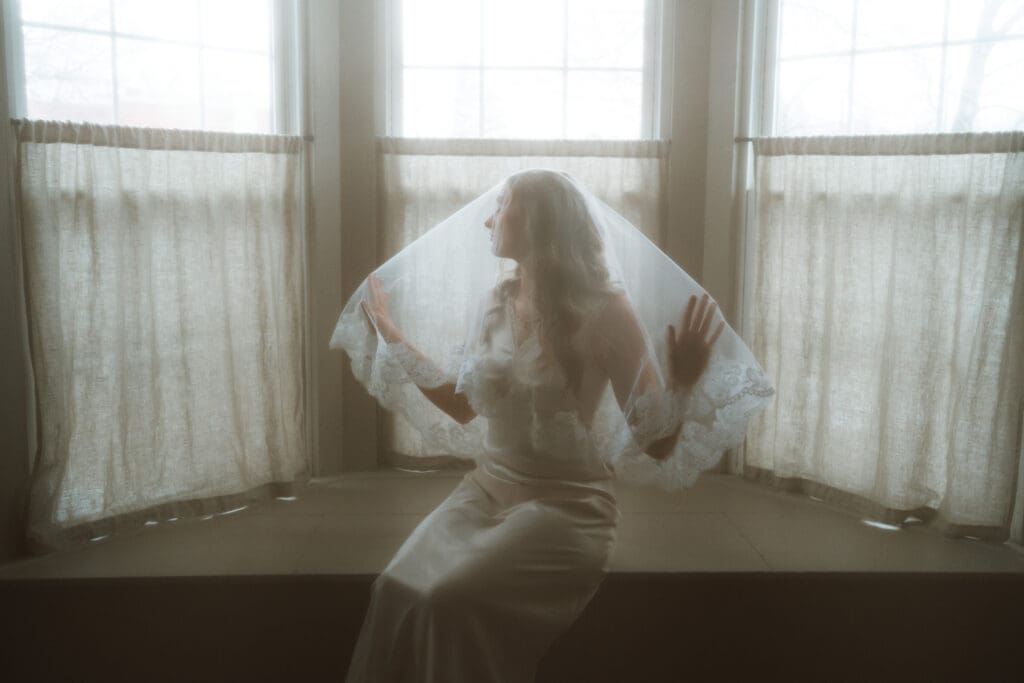 A Catskills winter elopements with Colton and Alexa while sharing a private vow exchange